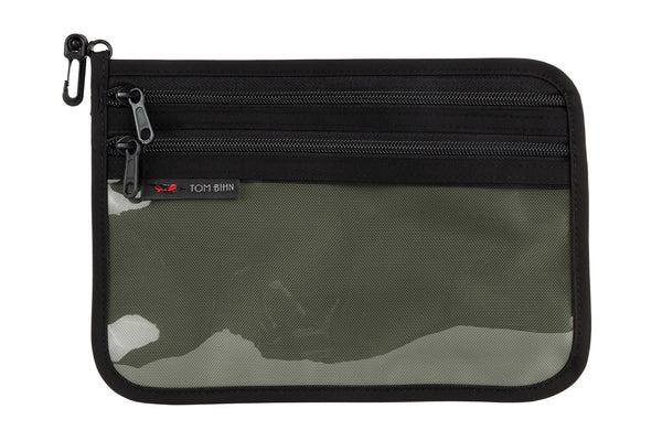 Medium Double Organizer Pouch in Steel 1050 Ballistic